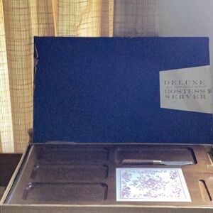 Vintage walnut Hostess Server